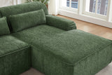 ZELAR 102" Chenille Right Chaise Sofa