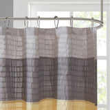 Faux Silk Dupioni Shower Curtain, Yellow