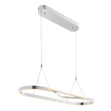 Minsk Single Rectangular Chandelier // Chrome