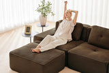 CORDELIA 116" 4-Seater Sectional with 1 Ottoman