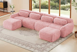 MELLOW 149" 4-Seater Sofa with 2 Ottomans