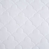 Cotton Percale Quilted Mattress Pad, White