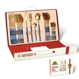 24pcs Stainless Steel Cutlery Set Gift Box