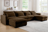 PERTH 157" 4-Seater Sofa with 2 Ottomans 12