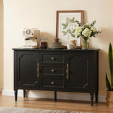 Storage Cabinet with 2 Doors & 3 Drawers, Sideboard Cabinet