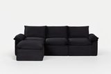 DERVAL 111" 3-Seater Sofa with 1 Ottoman