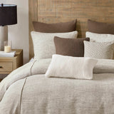 Nuetual Ivory Modern Polyester Chenille Comforter Set