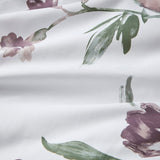 Modern Diamond Floral Bed in A Bag Comforter Set, Mauve
