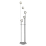 Bubbling Glow Floor Lamp // Chrome