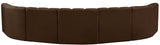 Arc - Velvet 7 Piece U-Shaped Modular Sofa