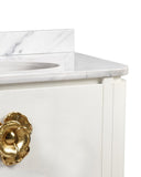 Briallen 36" White Vanity with Oval Undermount Sink