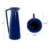 Bella Sapphire Blue Short Ceramic Pitcher
