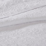 Classic Stitch Reversible Quilt Set, White