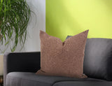24 x 24 Pillow Panama Chocolate - Down Alternative Insert