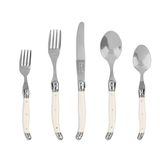 Laguiole Connoisseur 18/10 Stainless-Steel Ivory Flatware