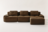 CORDELIA 117" 3-Seater Sofa with 1 Ottoman