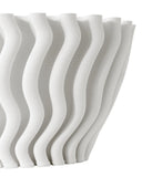 Ripple White Vase