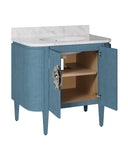 Briallen 36" Blue Vanity with Oval Undermount Sink