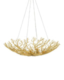 Sea Fan Gold Bowl Chandelier