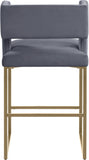 Caleb - Counter Stool with Gold Legs (Set of 2)