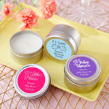 Vanilla Candle Tin Party Favors for Baby Showers