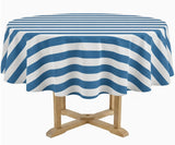 Cabana Striped Round Tablecloth