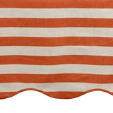 Scalloped Edge Tablecloth - Striped