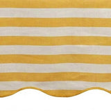 Scalloped Edge Tablecloth - Striped