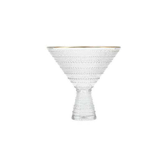 Jupiter Clear Gold Rimmed Martini 11.5oz