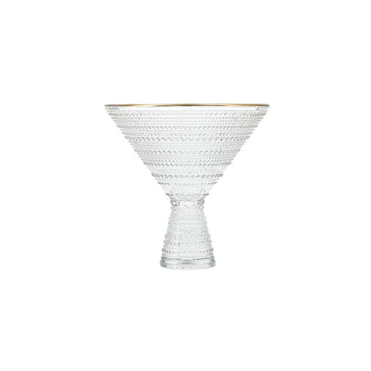 Jupiter Clear Gold Rimmed Martini 11.5oz