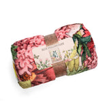 Blue Stallion Rocky Horse Floral Throw Blanket