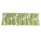Capri Fern Green & White Kitchen Valance