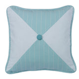 Catalina Striped/Chevron Reversible Throw Pillow, Aqua