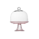 Jupiter Pink 8.5" Cake Stand and Dome Set