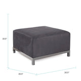 Axis Ottoman Regency Gray Titanium Frame