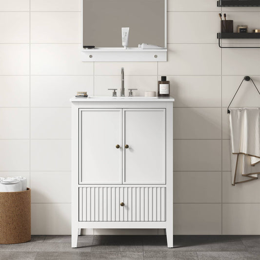 24'' Bathroom Vanity with Sink, Bathroom Vanity Cabinet