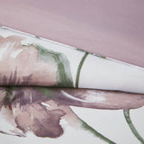 Modern Diamond Floral Bed in A Bag Comforter Set, Mauve