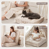 Poly Chenille Tufted Square Floor Pillow Cushion