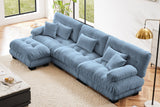 CLOUDIES 134" 3 Seater Sofa with 1 Ottoman