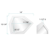 Abrams Mirror - White