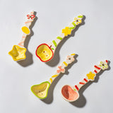 Cute Fruit Ceramic Spoon for Dessert & Kids