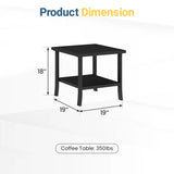 Square 19'' L X 19'' W Outdoor Side Table