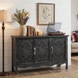 3-Door Accent Cabinet with Adjustable Shelves