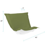 Puff Chair Cushion Seascape Moss Cushion and Cover