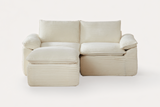 DERVAL 80" Loveseat with 1 Ottoman