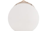 GALEN Modern Round Nightstand with Storage Drawer