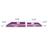 Saint Tropez Square Tray Set of 2 - Cherry