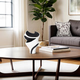 Rapsie Black and White Vase- Short