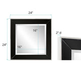 Square Devon Mirror in Black