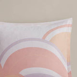 Sunshine Rainbow Kids Cotton Comforter Set, Coral